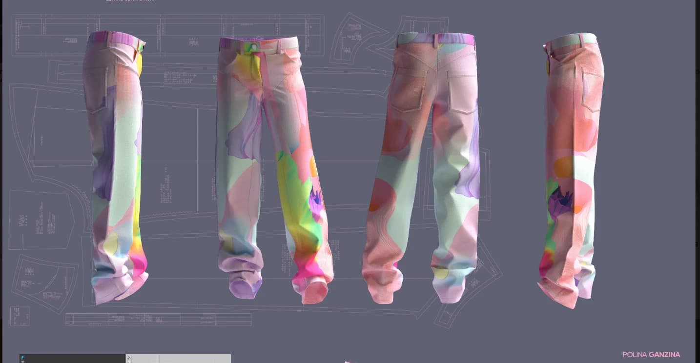 Detail closeups of jeans