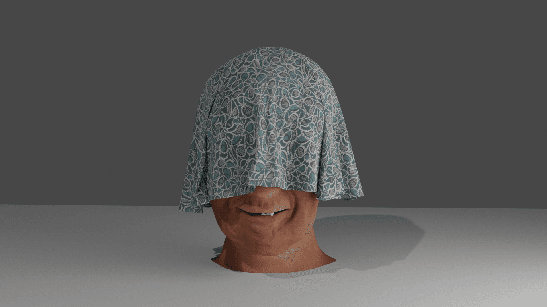 Avatar face sculpted in Blender