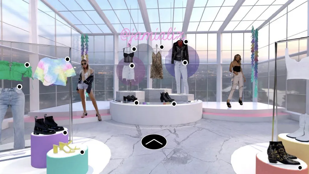 A virtual store in the metaverse