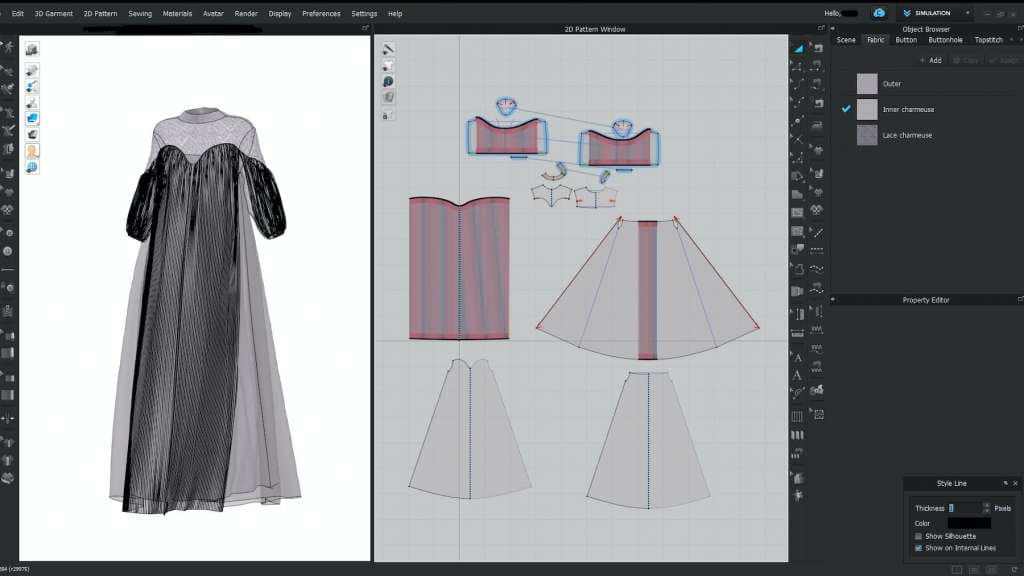 Clo3D garment rendering