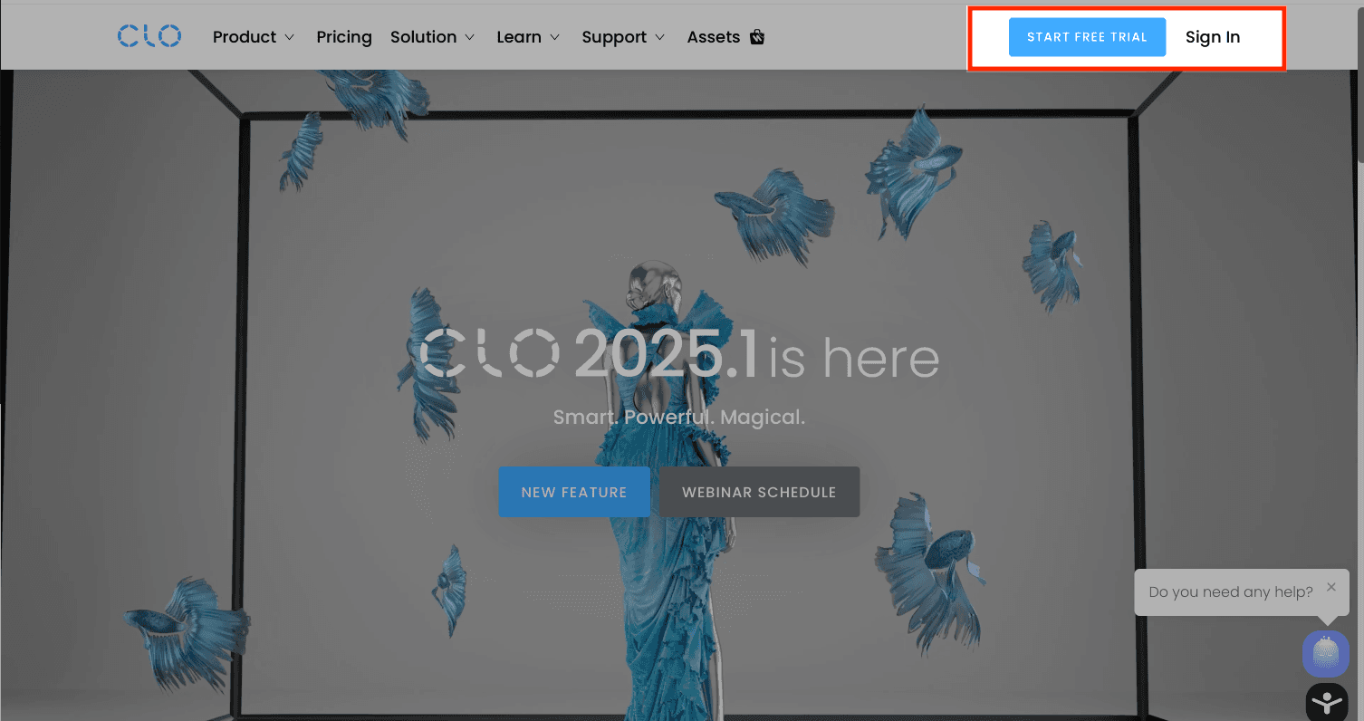 Visit CLO3D official website and start your free trial - Image 1