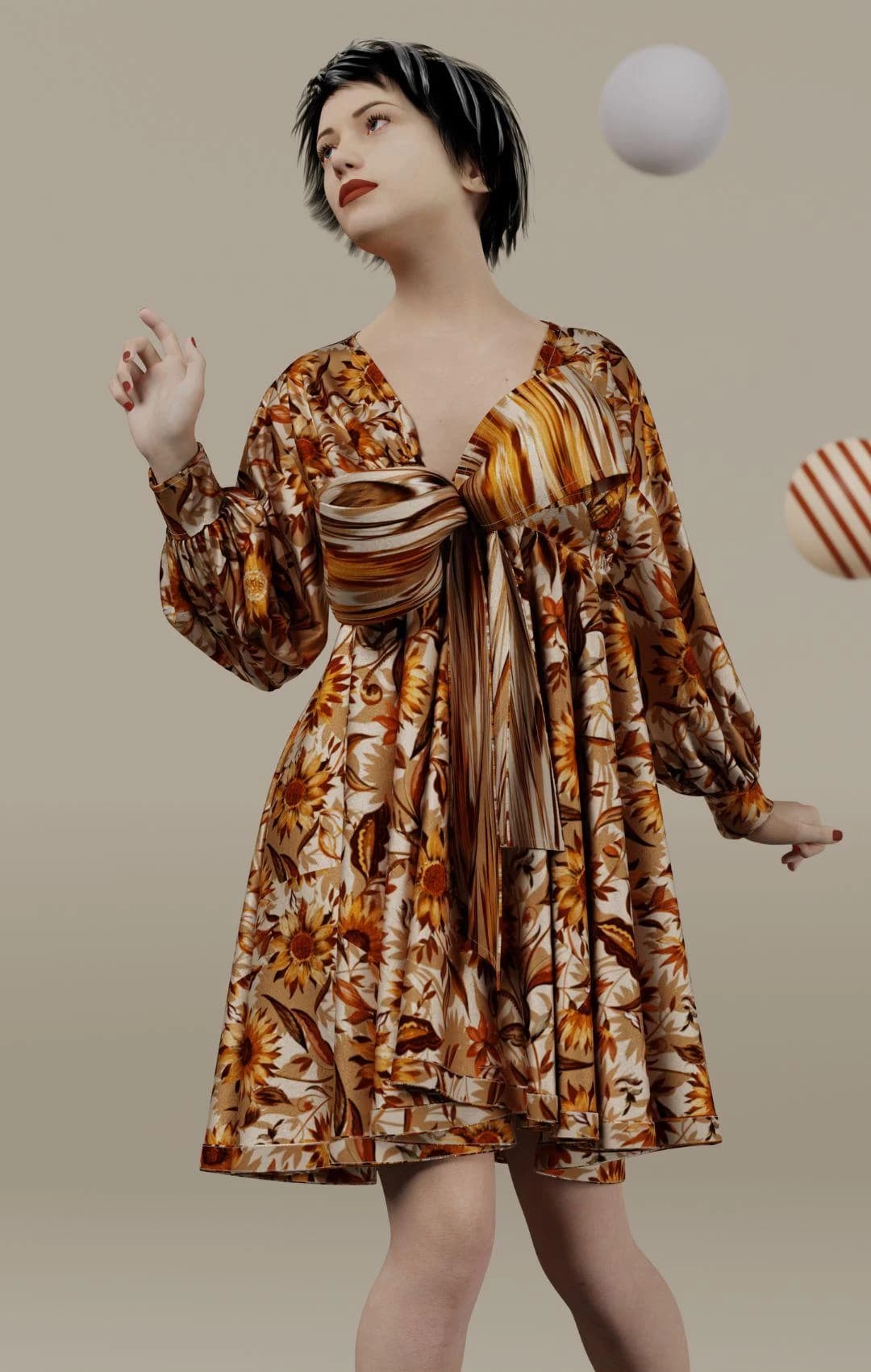 Student work from 3D fashion course