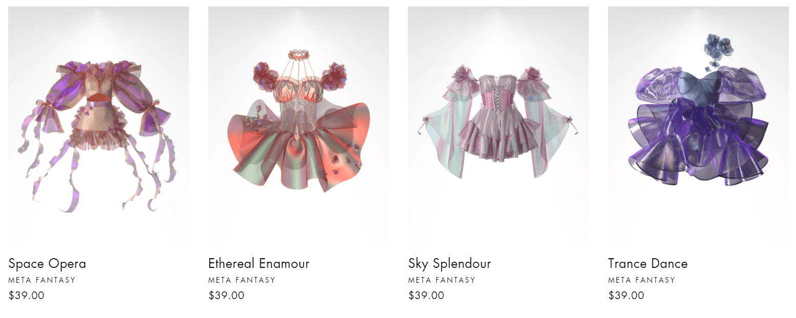 XR Couture collaboration page