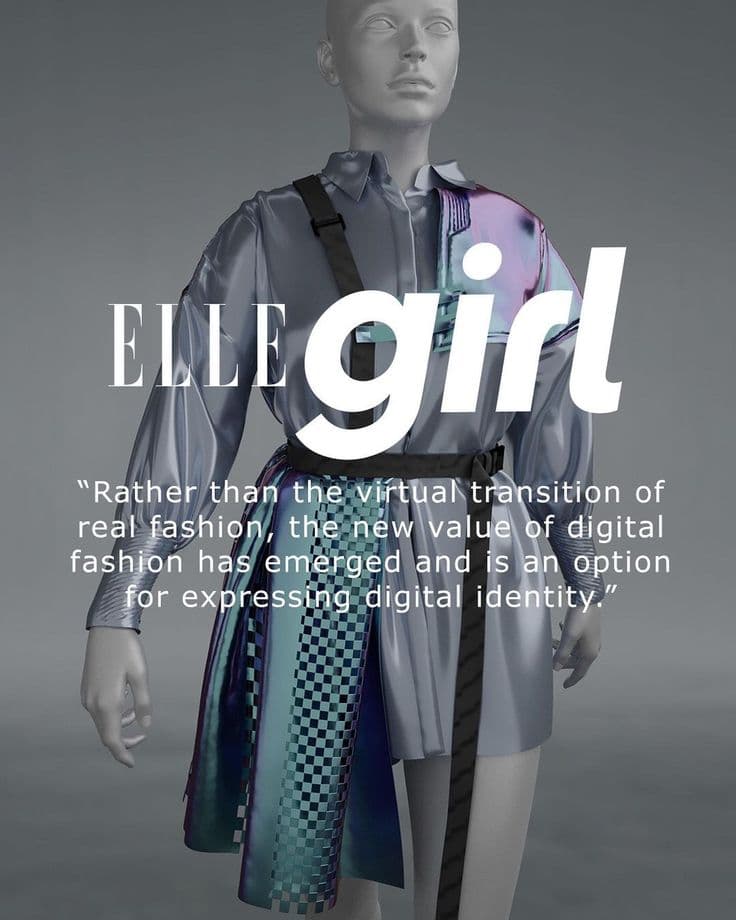 Digital fashion collaboration example