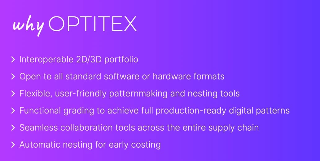 why optitex?