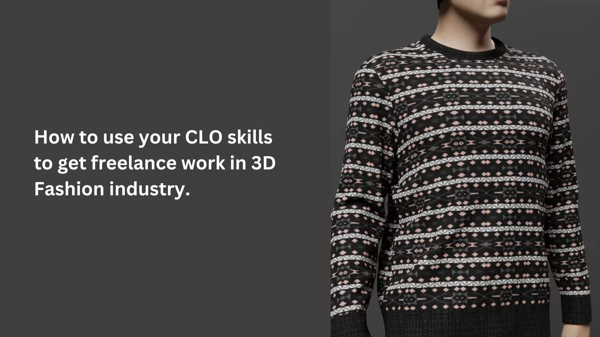 3D fashion design work