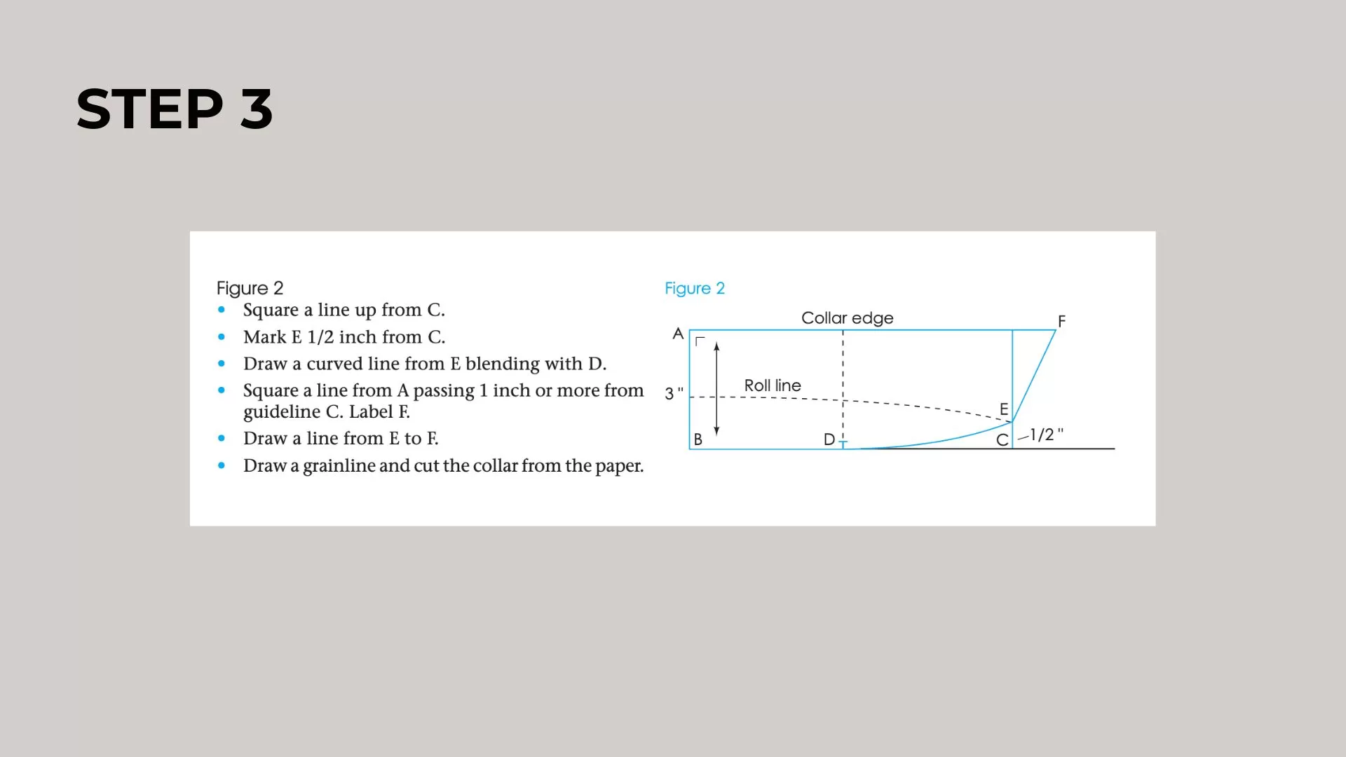 step 3 of making collar and drafting in CLO 3D