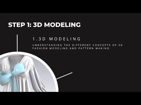 Thumbnail for 3D Modeling | Learn 3D Fashion