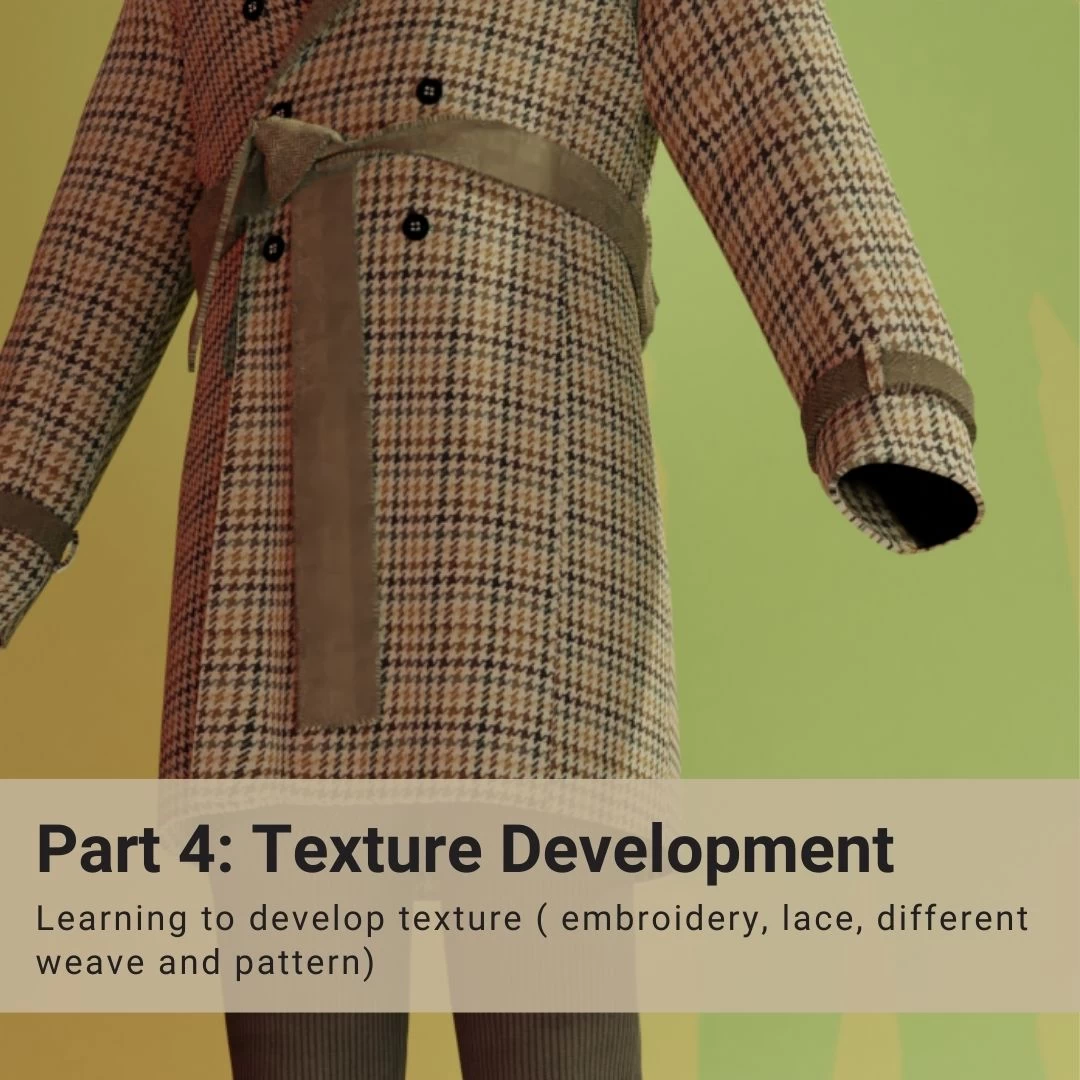 Part 4: Learning Texture development | Learn 3D Fashion Course Structure