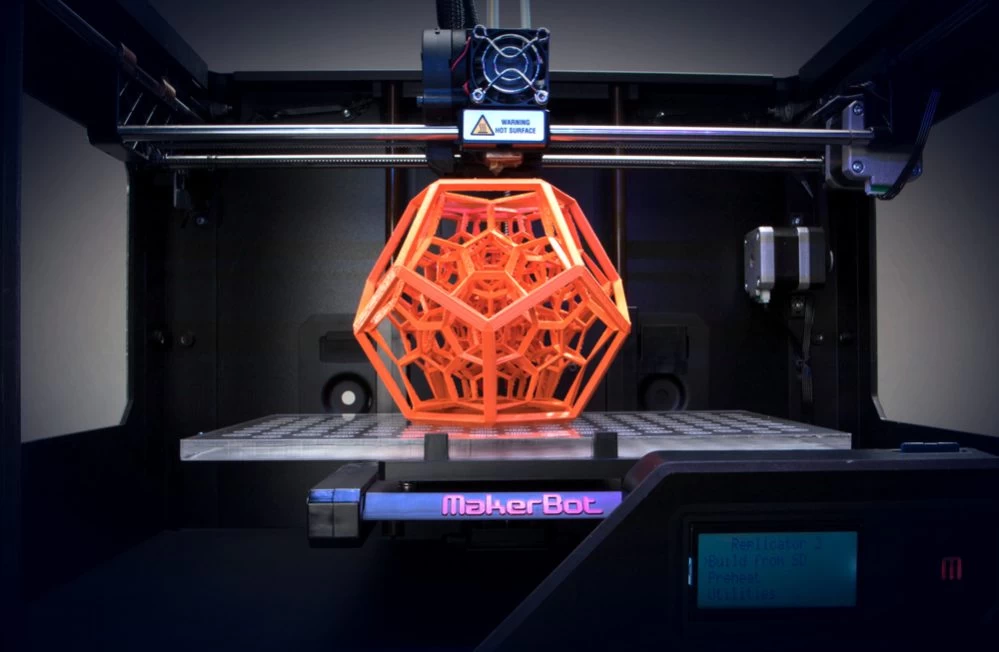 Diagram of 3D printing process