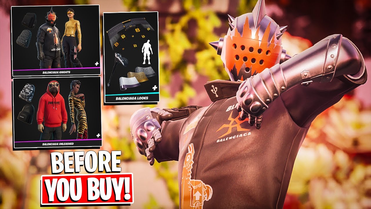 Fortnite x Balenciaga character skins