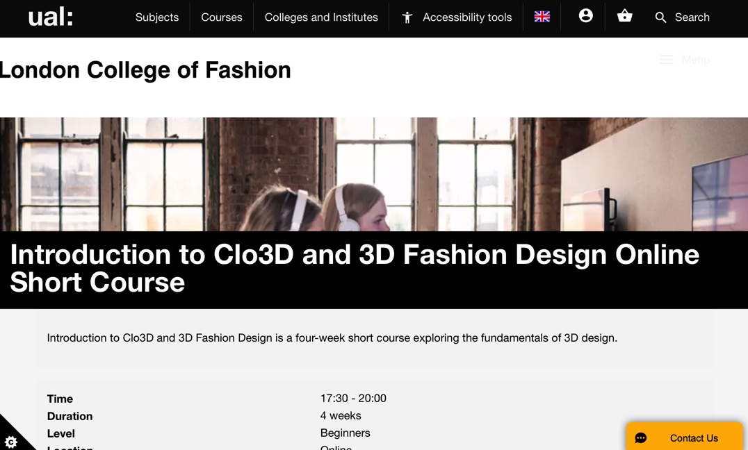London College of Fashion platform