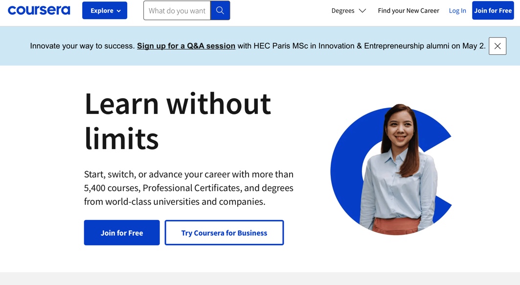Coursera platform