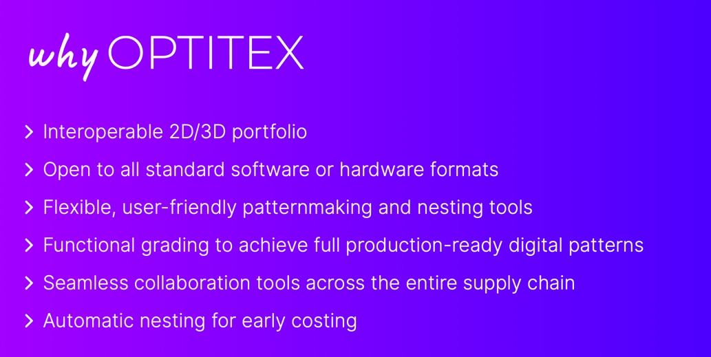 why optitex?