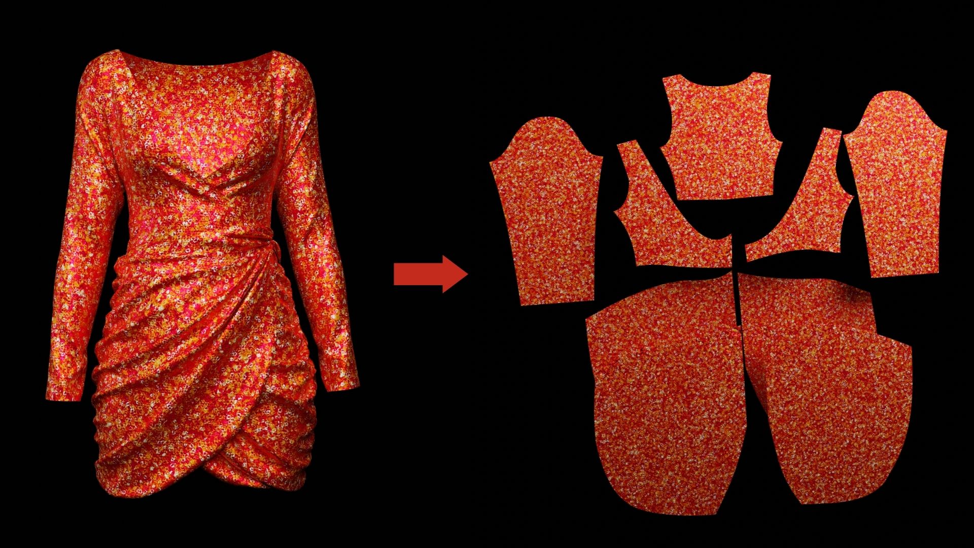 transitional animation in learn 3d fashion