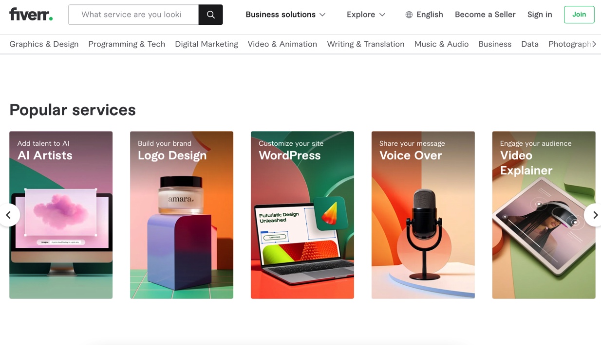 Fiverr Clo 3d freelance jobs