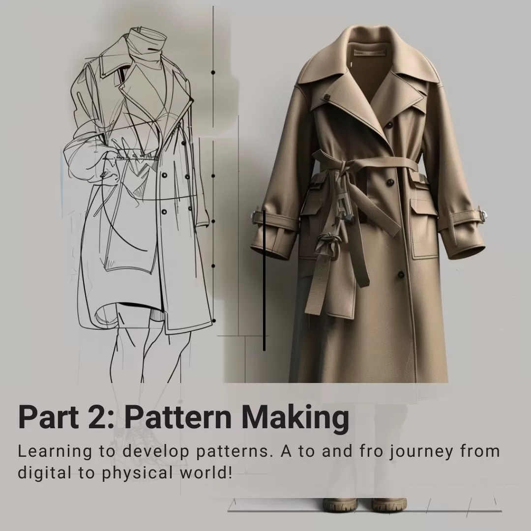 Learn 3d fashion - Part 2 pattern making.